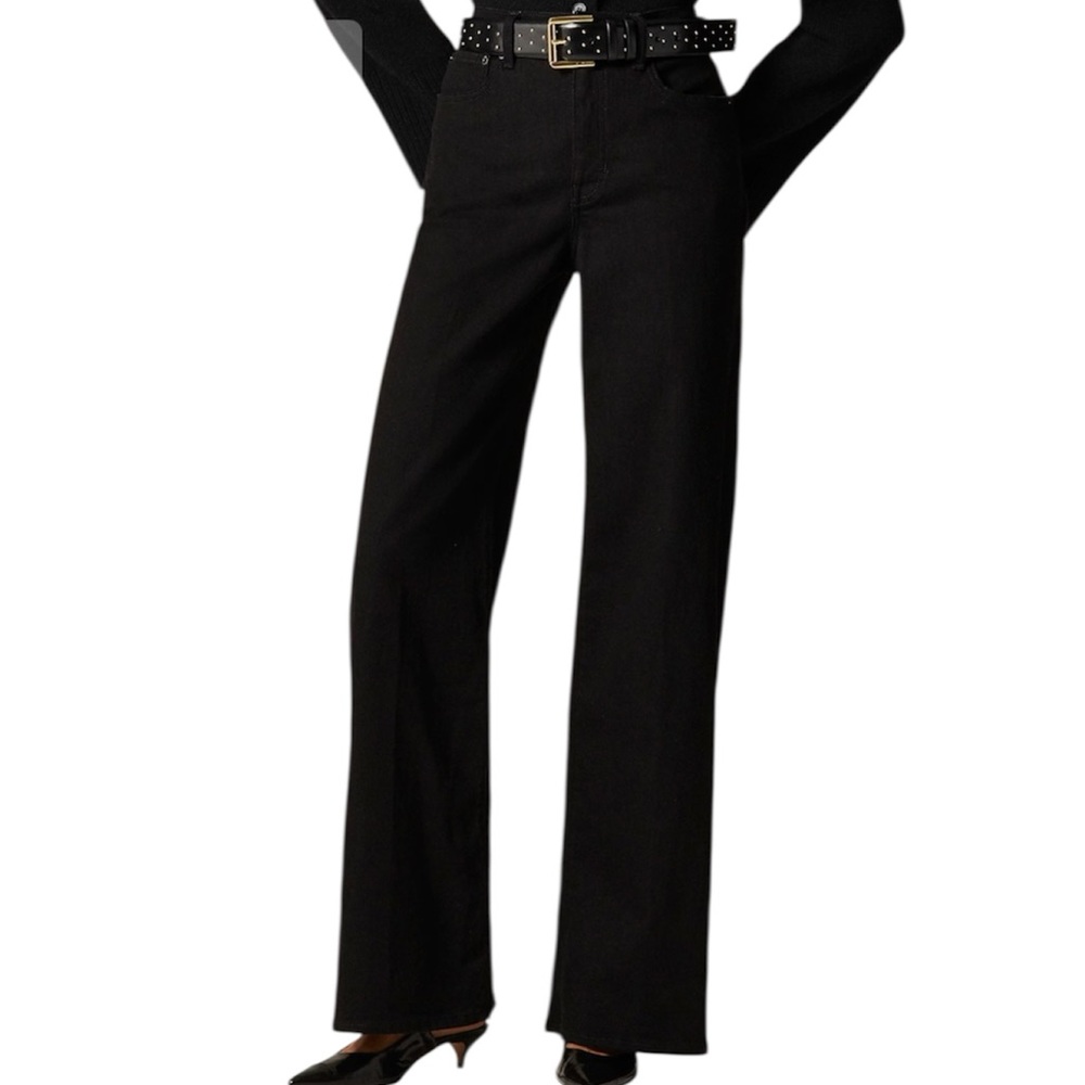 J. Crew Black Wide-Leg Jeans T28